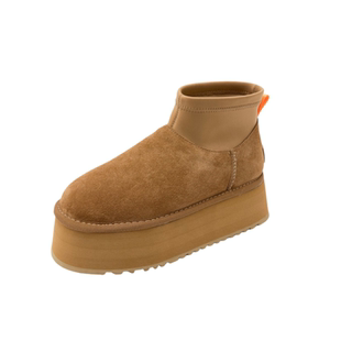 厚底增高雪地靴迷你迪普靴女2026冬季新款雪地鞋加厚保暖棉鞋短靴