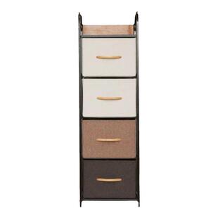 夹缝收纳柜家用五斗柜储物柜卧室铁艺架子布艺抽屉收纳靠墙窄柜