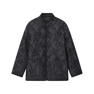 新中式男装棉衣民族中国风盘扣加厚唐装立领潮流刺绣男士复古外套