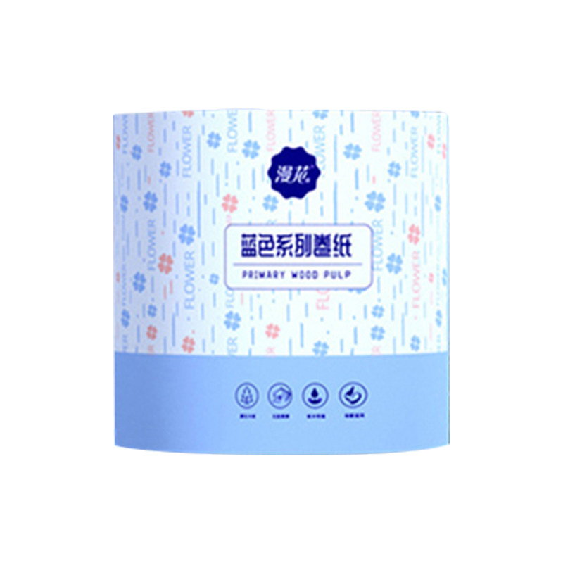 漫花有芯卷纸原木大卷卫生纸厕纸
