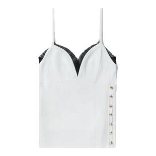 IT 3.1 Phillip Lim女装吊带背心新品时尚性感蕾丝边饰299MAMXJ