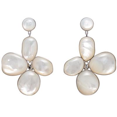 SUDROV素觉925银白贝丁香花耳坠