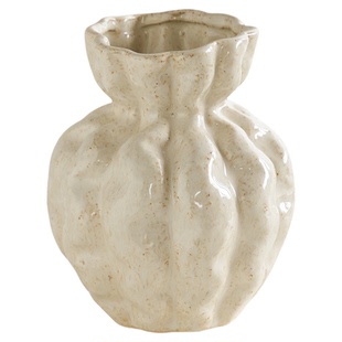 陶瓷小花瓶法式创意简约ins小众不规则客厅水培玫瑰插花艺术摆件