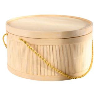 圆形大号小号装青田糖糕馒头粽子大闸蟹鸡蛋的竹篮子竹包装礼品盒