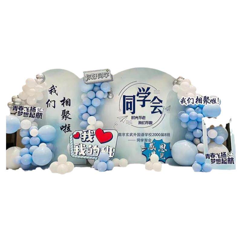 签名到墙30周年拍照kt板
