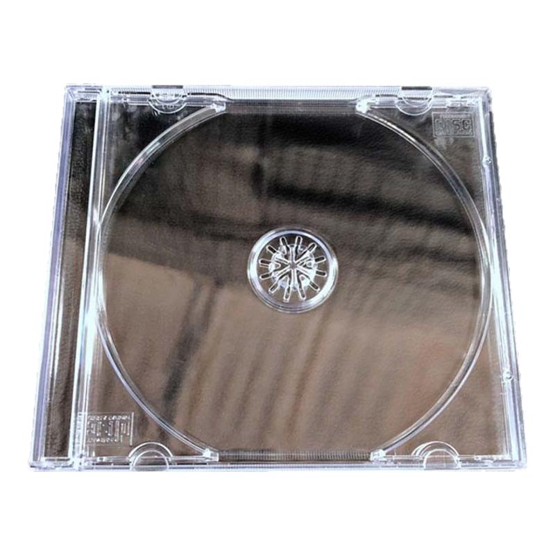 加厚款cd光盘盒专辑盒子cd盒透明水晶dvd光碟包装外壳收纳盒单碟