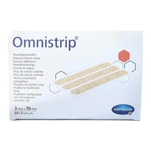 德国免缝合胶带减张贴Omnistrip伤口拉合疤痕防变宽3×76mm10包