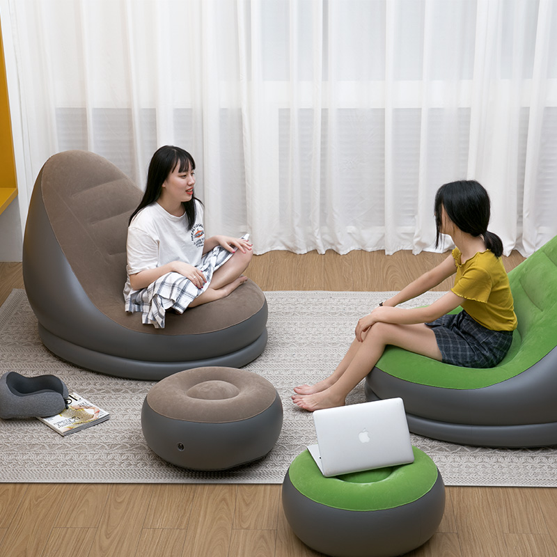 懒人沙发单人豆袋榻榻米小沙发床折叠家用充气床垫小户型卧室躺椅