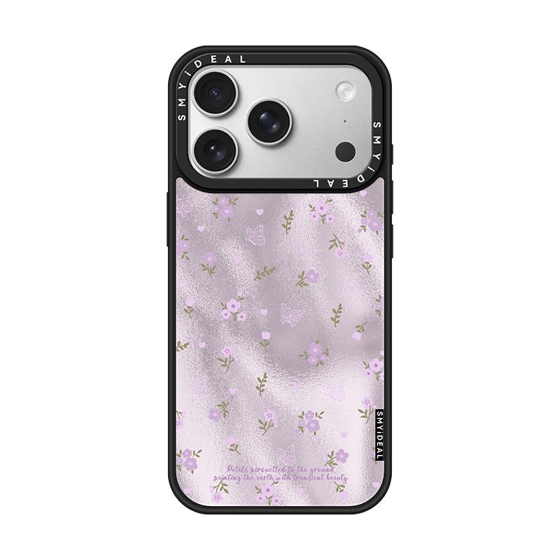 SMYIDEAL思茉伊适用苹果17手机壳磁吸iphone17新款18promax不会撞13小众15外壳16波漾紫色碎花ip14超好看独特