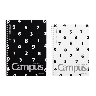 日本KOKUYO国誉Campus软线圈笔记本SOU SOU联名款学生用记事本可翻折不易铬手B5A5A6小本子