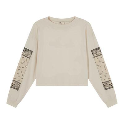 Champion冠军长袖T恤秋季新款女装慵懒休闲风纯棉上衣宽松卫衣