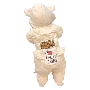 婴儿连体衣服宝宝冬装棉衣3加厚5哈衣男童女孩6个月7小孩0一1岁半