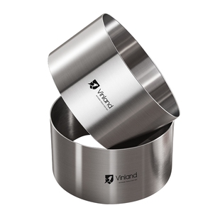 英国304不锈钢慕斯圈加高蛋糕模具圆形方形4寸8提拉米苏6寸4烘焙