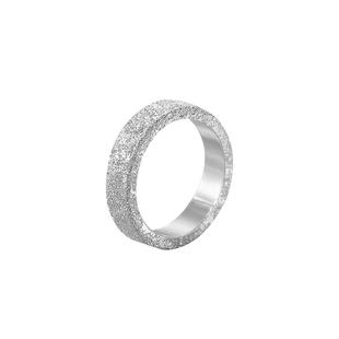 九乐足银999开口银戒指男女对戒漫天星辰纯银平板戒指送女友礼物