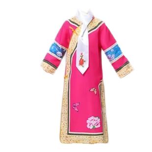 儿童古装格格服有一个姑娘宫廷满族演出服女童清朝还珠格格舞蹈服