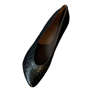 H158-312浅口低跟单鞋女2026春季新款减龄圆头复古百搭奶奶鞋大码