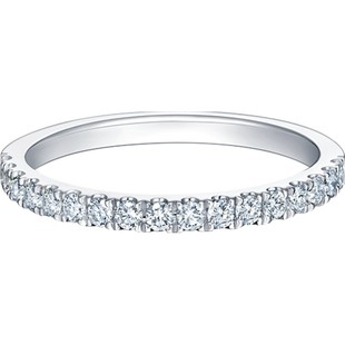 [新年礼物]DR唯爱结婚对戒情侣女戒排镶钻戒QW0008