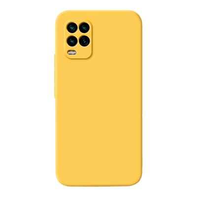 适用小米10青春版手机壳mi10litezoom新款lite zoom液态硅胶M2002J9E黄色保护套小米十全包防摔高级感软外壳