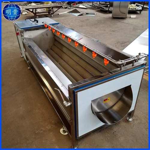 定制清洗机土豆红薯毛刷清洗去皮机萝卜清洗机芋头毛辊脱皮机