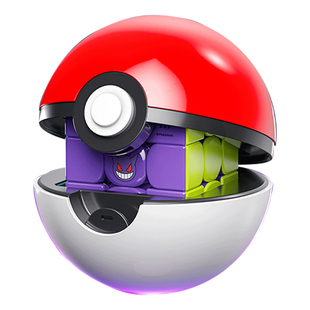 GAN V100M UV宝可梦联名耿鬼三阶磁力魔方比赛用儿童玩具物皮卡丘