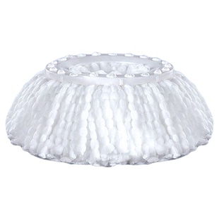 美尔雅家用拖布旋转拖把替换头吸水加厚圆形纤维拖布