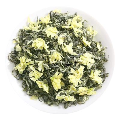 炒花飘雪2024新茶茉莉花茶蒙顶山