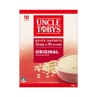 雀巢Uncle Tobys即食燕麦片原味澳洲进口低GI高纤高蛋白0蔗糖  