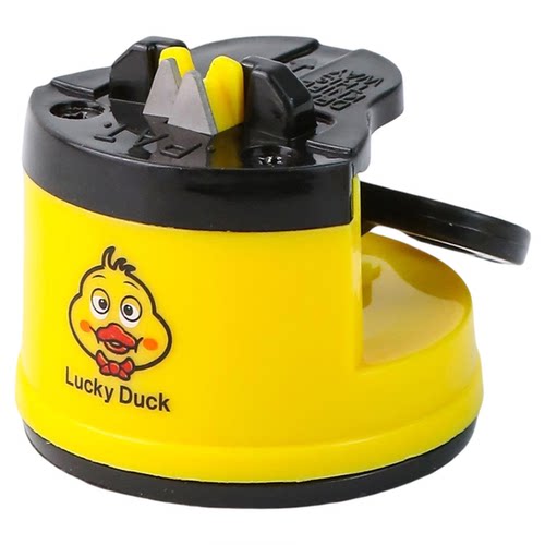 小黄鸭磨刀神器磨刀石家用快速磨刀器全自动吸盘厨房菜刀剪刀工具