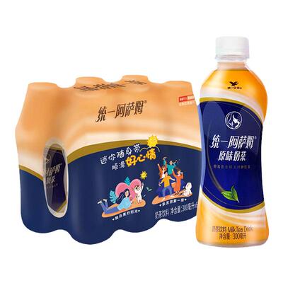统一阿萨姆奶茶原味奶茶12瓶