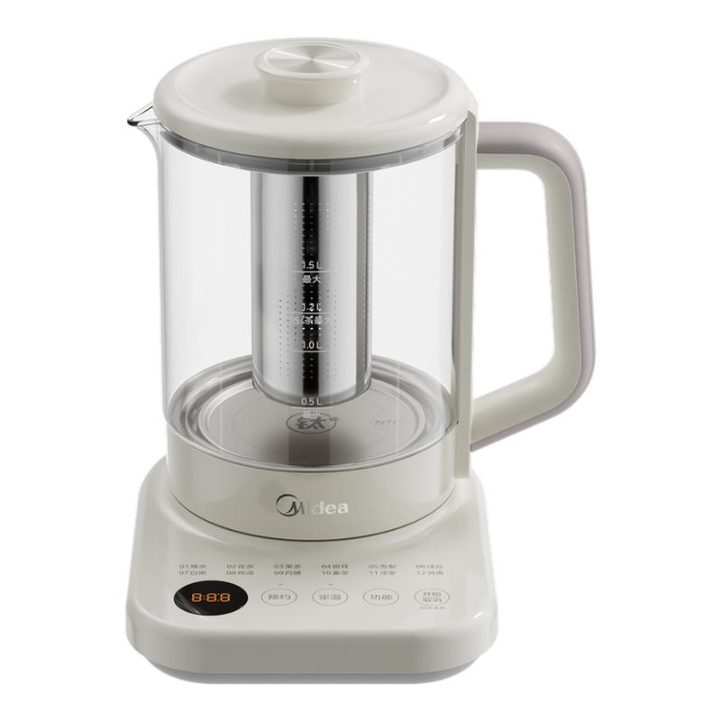 美的纯钛养生壶炖煮一体办公室小型全自动家用多功能煮茶器烧水壶