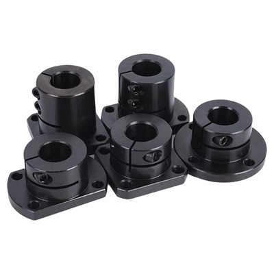 45号钢法兰型导向轴支座加长镀铬