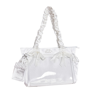 LOLAの痛包町原创托特痛包丝带小食量学生日常吧唧单肩大容量娃包