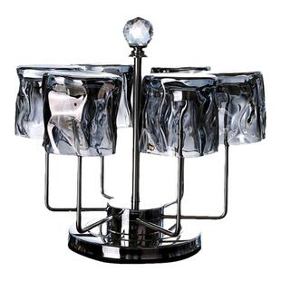 创意轻奢家用玻璃感威士忌酒杯个性水杯洋酒杯啤酒杯子玻璃杯