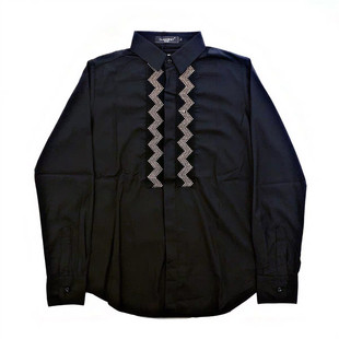 皇家男爵v网红同款男冬季翻领亮面菱形块棉衣格内衬精神小伙棉服