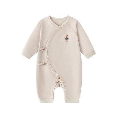 babylove新生儿连体衣春秋彩棉