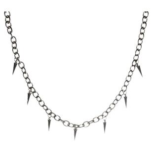 GuangYu流苏铆钉钛钢项链男潮朋克嘻哈冷淡风锁骨链女小众设计感