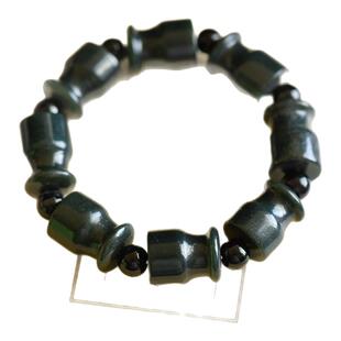 和田青玉烟嘴手串男生手链时尚百搭送男朋友饰品玉石配饰礼物新款