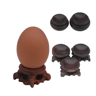 A020红木木质水晶球底座蛋雕葫芦底座实木文玩核桃托架底托