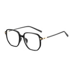 CAPONI黑框女素颜神器蔡司近视眼镜超轻大框显脸小防蓝光眼睛框架