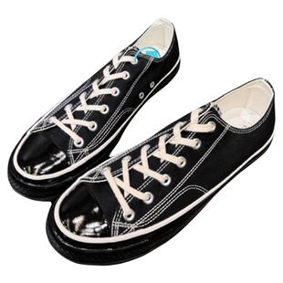 日系复古硫化鞋日本冈山久留米休闲轻便透气运动帆布鞋男生女情侣