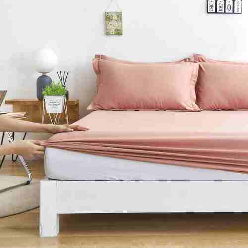 定高档全棉纯色床笠单件定制订做防滑薄棕床垫防滑保护套加高床i.