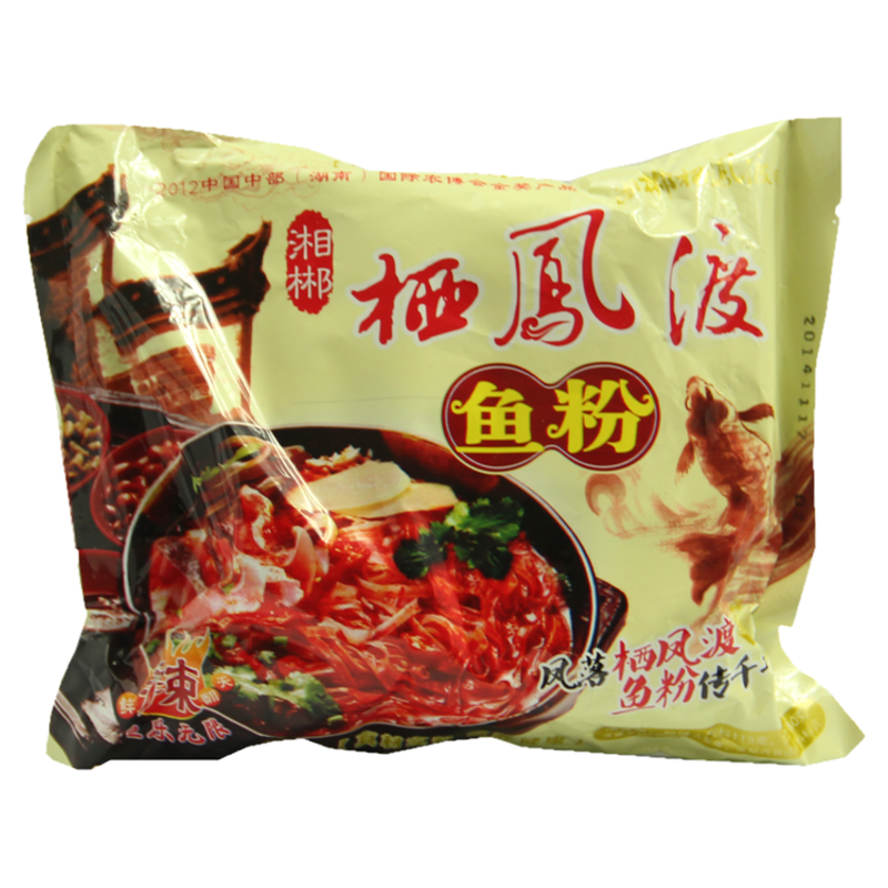 7包袋装栖凤渡鱼粉速食非油炸方便泡面宽米线干切粉湖南郴州特产