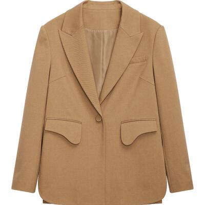 播西装外套女春季韩版气质短款翻领西服上衣DDQ4XD5224