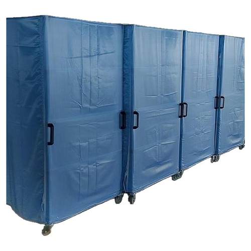 防静电绸条纹布料导电丝防静电布料防尘无尘服布料5mm条 白蓝化纤