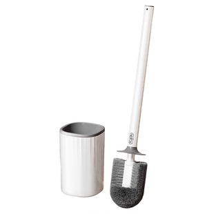 马桶刷壁挂式带底座防溅水无死角刷子卫生间免打孔长柄清洁刷套装