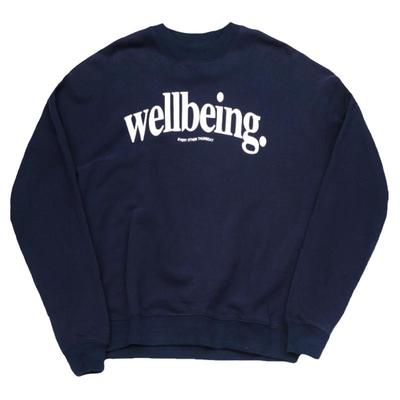 字母印花男女同款套头衫圆领卫衣