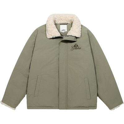 GUUKA毛绒半高领羽绒服