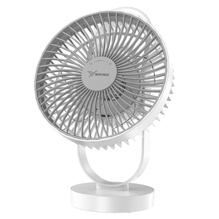 雅格厨房小风扇桌面电风扇家用壁挂吊扇办公室免打孔充电款多功能