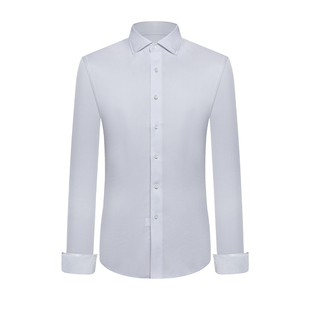 本派法式衬衫男长袖商务正装新款弹力舒适高端温莎领高档手工衬衣
