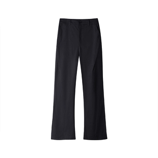 黑色弯刀微喇加绒西裤男款秋冬季垂坠感高级感裤子直筒休闲西装裤